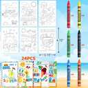 2 x Fancy Land End of Year Students Gifts from Teacher 24 Sets Have a Great Summer Postcards Color Your Own Summer Cards and Crayons Bulk for Kids Preschool Classroom Art Projects Party Favor Supplies