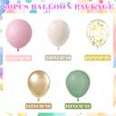 2 x Balloons Assorted Colors 12 Inch Latex Party Balloon for Birthday Party Light Multi Color Ballons Balloons for Wedding Baby Shower Supplies (sage pink)