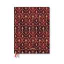 Paperblanks | 2025 Weekly Planner | Red Velvet | Red Velvet | 12-Month Flexis | Ultra | Vertical | Elastic Band | 176 Pg | 100 GSM: Red Velvet 25 12M Wkly Plnr Flexi Ultra Ver EN