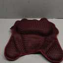 Bath Pillow RUVINCE Ergonomic Luxury Bathtub Pillow with Head,Neck, Shoulder and Back Support, 4D Bath Pillows for tub with 6 Powerful Suction Cups, Fits All Bathtub, Spa Tub, Hot Jacuzzi (Dark red)