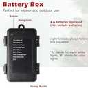 SHareconn 9FT Prelit Artificial Christmas Garland with Color Changing Lights and Timer by Batteries Operated for Mantle Stairs Fireplace Xmas Decoration, Indoor Outdoor, 9 FT, Snow