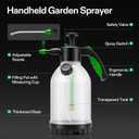 VIVOSUN 70oz Pump Sprayer, Portable Water Spray Bottle for Spraying Plants, Flowers, Weeds and Cleaning, Hand Pump with Side Filling Port, Measuring Cup, Adjustable Nozzles