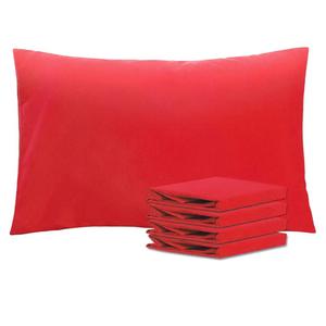 NTBAY Queen Pillowcase Set - 4 Pack Brushed Microfiber 20x30 Pillowcases - Soft, Wrinkle-Free, Fade-Resistant, Stain-Resistant, Red Pillowcases with Envelope Closure - 20x30 Inches, Red