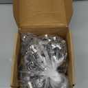 304 Stainless Steel Fence Staples, 200 pcs Reusable Fence Nails for Softwood, Fence Fasteners with Wire Fixer for Mesh and Woven Fencing (1.7" Screw x 200Pcs)