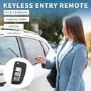 Keyless Entry Remote for Nissan Rogue 2014-2020 434Mhz CWTWB1G767 3 Button Reusable | Control Replacement Car Key Fob 1 Pcs