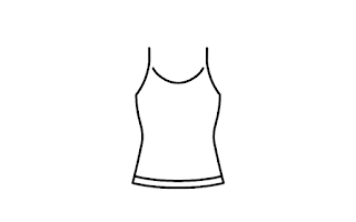 Women's Black Top, Size XL
