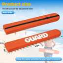 2PCS Lifeguard Rescue Tube, 40in Adjustable Life Guard Throwable Flotation Device for Pool Safety, Life Guard Equipment for Home and Commercial Use