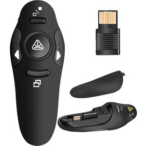 Presentation Remote Clicker, Wireless Presenter for PowerPoint Presentation Remote, RF 2.4GHz USB for Mac, Keynote, Computer, Laptop