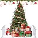 30 * 40cm/ 12 * 16Inch White Christmas Tree Fence, Christmas Picket Around Tree, Fence Barrier for Dogs Cats Puppy Pets, 12Pieces