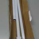 Tension Curtain Rod 30 To 49 Inch White Tension Rods Adjustable Spring Loaded Curtain Rods 7/8" No Drilling Tension Rods For Windows Bedroom Closet Doorway Door