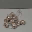 BBTO LED Disco Ball String Light Battery Powered Mirror Balls Ornaments for Outside Backyard Porch 70s 80s Disco Party Supplies(1.57 Inch,Rose Gold)