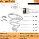 Extra Large 5 Ring Chandelier High Ceiling Chandeliers for Foyer,Modern Dimmable Crystal Ring Chandelier for Staircase Villa D8''+15.7"+23.6"+31.5"+39.4", Big