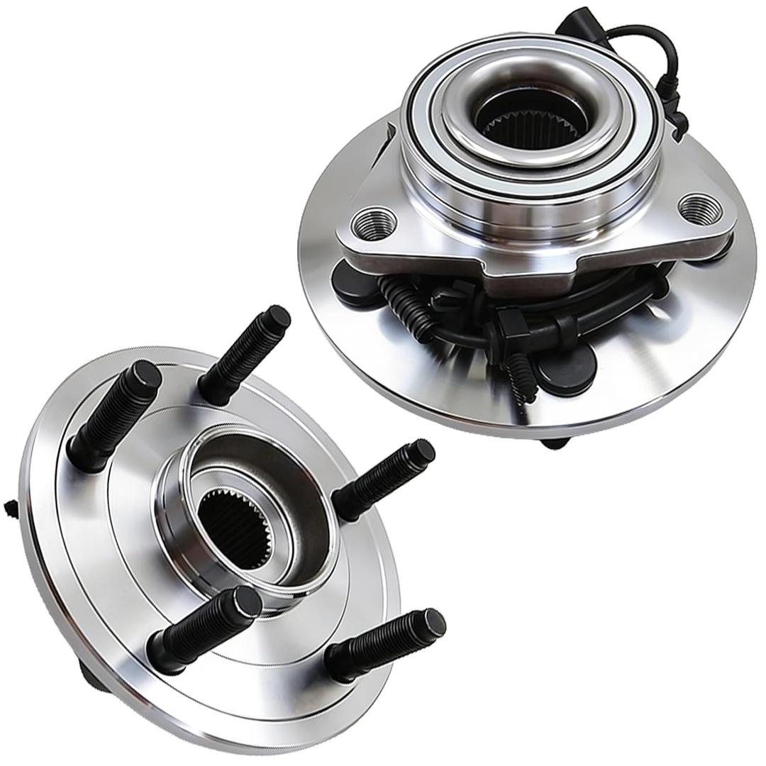515126 Front Wheel Bearing and Hub Assembly Fit for 2009-2010 Dodge Ram 1500 Pickup, 2011 Ram 1500, 5 Lug w ABS 2 Pack