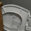 Mayfair Caswell Modern Slow Close Toilet Seat, Durable Plastic Seat, Made in USA, Round, White