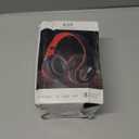 YTYC Bluetooth Headphones Over Ear Headphones with Deep Bass LED Foldable Stereo Headphones, Wired and Wireless Headset for Smart Phone/TV/PC(Red/Black)