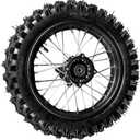 Llanta de freno de disco de 80/100-12 pulgadas con rodamientos de 0.472 in para Pit Pro Dirt Bike