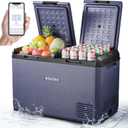 BODEGACOOLER 12 Volt Car Refrigerator, 79QT(75L) IPX4 Waterproof Electric Cooler, RV Car Fridge Dual Zone APP Control with 12/24V DC 110-240V AC, -4~68, Portable Freezer for Truck RV Camping, Travel