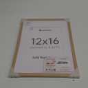upsimples 12x16 Frame, Natural Solid Wood Picture Frames, Display 8.5x11 with Mat or 12 x 16 Without, Vertical & Horizontal Wall Hanging, 1 Pack, Natural