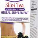 HYLEYS Slim Tea Acai Berry, Weight Loss Detox, Slimming Diet Tea, 25 Bags (EXP 02/01/28)