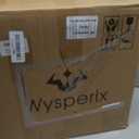 1.2 Gallon Large Glass Drink Dispenser For Parties, Beverage Dispenser with Bamboo Wood Stand and Stainless Steel Spigot, Juice, Lemonade, Water jug dispenser, Laundry Detergent Dispenser (2 PACK)