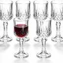 Cordial Glasses Set of 6, 4.5in Sherry Glass Lead-Free Crystal for Tequila Sipping, Limoncello, or Shot