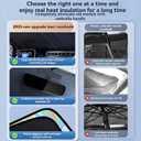 for Ford Escape 2013-2026 Windshield Sun Shade - Foldable Windshield Cover Sun Shade for Escape Accessories Protect Car from Sun Rays Overlapping UV Reflective Window Sunshade