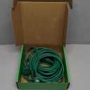 25FT Long Green Extension Cord 3 Outlets for Christmas Inflatables Blow Ups Yard Outdoor Outside Decorations Extension Cords with Multiple Outlets Plugs Cover Splitter Waterproof for Christmas Lights