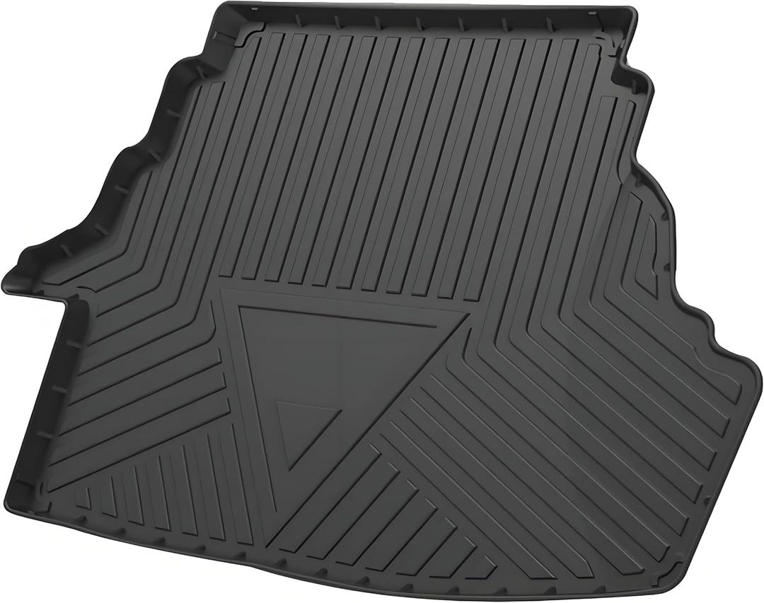 Camry Cargo Liners - All-Weather Protector 3D Custom-Fit Waterproof Durable Odorless TPO High-Raised Edge Flexible Rear Trunk Tray Floor mats Compatible with 2006-2011 Toyota Camry