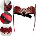 WandaVision Wanda Maximoff Witch Headpiece Halloween Mask Cosplay Costume Tiara (Adult)