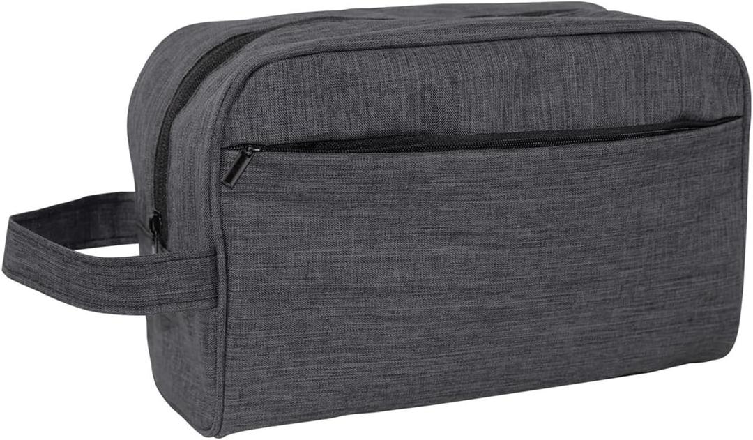Travel Toiletry Bag - Durable Waterproof Material with Multi-Compartment Organization, Compact Size, Lightweight Portable Hanging Dopp Kit for Toiletries & Travel Accessories (black)