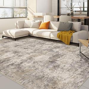Nakagishi 8x10 Area Rugs Living Room: Washable Abstract Large Neutral Soft Rug Stain Resistant Modern Indoor Floor Non-Slip Carpet for Bedroom Nursery Kids Playroom Office Dining Room Dorm- Brown Grey