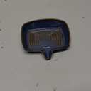 Ceramic Soap Dish, Bar Soap Holder with Drain Spout Self Draining Soap Saver for Shower Bathroom Kitchen Sink Bathtub, Keep Drying, Blue (Rectangular)