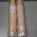 120pcs 9oz Fall Plaid Paper Drinking Cups, Orange Disposable Thanksgiving Gingham Paper Cups Checkered Cups for Harvest Thanksgiving Party