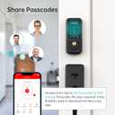 Smart Lock Keyless Entry Deadbolt Door Lock, Digital Electronic Bluetooth Deadbolt Door Lock with Keypad, Smart Locks Front Door Works with APP, Code and eKey Auto Lock for Homes