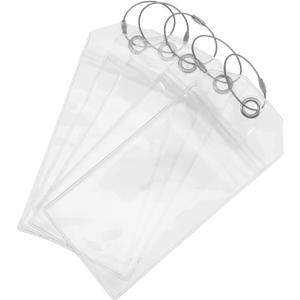 Homoyoyo Badge Holder Vertical 5pcs Luggage Tag Holder Plastic Id Case for Carnival Cruise Easy Installation