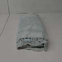 Laura Ashley Crochet Cotton 17x24/21x34 in. 2-Piece Bath Rug Set, Aqua