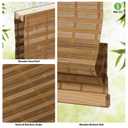 LazBlinds Cordless Bamboo Roman Shades for Windows, 32'' W x 60'' H