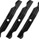 Aeagle 942-04053C 50" Blades for Cub Cadet 50 Inch RZT50 1050 LT1050 LTX1050 i1050 Troy-Bilt Mustang 50 inch Zero Turn Mower 742-04053A 742-04056, High Lift, 6 Point Star, 3 Pack Black
