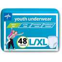 Medline Drytime Disposable Protective Youth Underwear, Large/XL, 12 Count