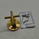 KOHLER Purist Valve Trim With Cross Handle For Transfer Valve, Requires Valve (Vibrant Brushed Moderne Brass)