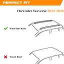 260lbs Roof Rack Cross Bars Fit for 2022-2026 Chevrolet Traverse, Easy Install & Disassemble Roof Rail Crossbars, All Aluminum Rooftop Accessories for Bike Kayak Skis Cargo Canoe