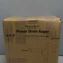 Drain Auger, Clog Remover with Drill Adapter, 25 Feet Flexible Plumbing Snake Use Manually or Powered for Kitchen, Bathroom and Shower Sink, Comes with Gloves (orange)