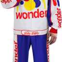 Ricky Bobby Costume Talladega Nights Wonder Bread Shake and Bake Costume (White)Adult M
