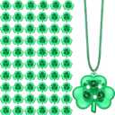 Yinkin Christmas Light up Necklace for Adults Flashing Necklaces Christmas Accessory for Xmas Party Favors Stocking Stuffers Xmas Ornaments Decoration Party Supplies