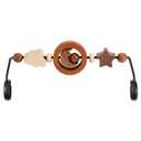 Toy Bar Compatible with Baby Bjorn Bouncer Toy Bar for Baby Bouncer, Durable Wooden Baby Bouncer Toy Bar Attachment, Rotatable Baby Sensory Toy (Natural Wood Colors)