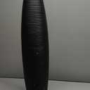 Tall Floor Vase, 27.5 inches (70cm, 2.3FT) Floor Vase Sturdy, Luxury, Textured for Decorative Branches Dried Flowers, Tall Vases for Rustic Living Room, Home Decor, Resin Black Vases