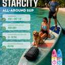 Starcity Family Stand Up Paddle Board for 2+1 People, Inflatable Paddle Board Extra Wide Design 11’6" 35" 6" 450lbs Capacity, Sup Board for Yoga Fishing Camping, W/Complete Accessories
