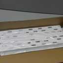 SPACELEAD Slim Storage Cart 4 Tier,Bathroom Organizer Rolling Utility, Mobile Shelving Unit Slide Out for Office, Kitchen, Laundry Room & Narrow Places,White