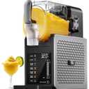 Fiii Slushie Machine 92 oz, Slushy Machine for Home, 6 Preset Programs, Quiet Operation, LED Display, Auto-Clean, No Ice Needed, Perfect for Milkshakes, Margarita Smoothie, Frappes and More (Black Silver)