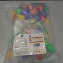 JOYIN 6 Pcs Christmas Light Up Headband and Necklace with 6 Flashing Modes, LED Christmas Bulb Lights Necklace Headband for Kids Women Men Xmas Party Supplies Accessories